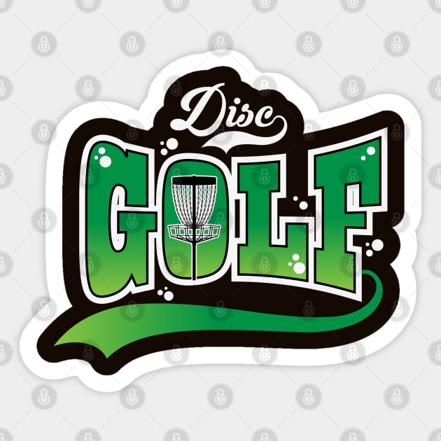 Disc Golf Green Sticker by CTShirts